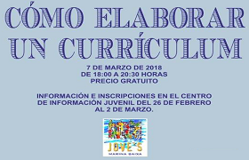 Taller como elaborar un currículum Taller como elaborar un currículum